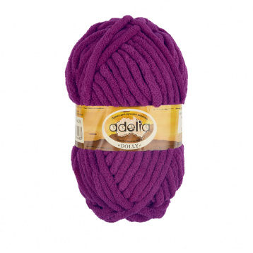 Пряжа Аделия Dolly цв.29 т. фиолетовый Adelia 48614633042, цена 2 895 руб. - интернет-магазин Мадам Брошкина