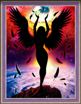 Темный Ангел Алмазная живопись АЖ.1799, цена 1 518 руб. - интернет-магазин Мадам Брошкина