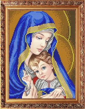 Богородица с младенцем Славяночка ААМА-4001, цена 125 руб. - интернет-магазин Мадам Брошкина