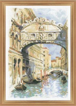 Венеция. Мост вздохов Риолис 1552, цена 1 075 руб. - интернет-магазин Мадам Брошкина