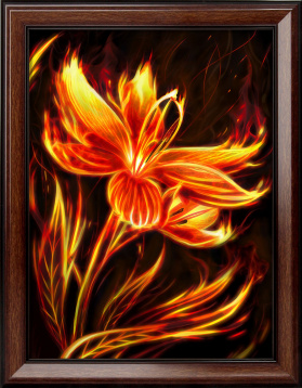 Огненный цветок Алмазная живопись 1852, цена 1 518 руб. - интернет-магазин Мадам Брошкина