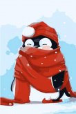 Пингвин в снегу  Цветной MC1054