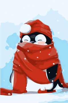Пингвин в снегу  Цветной MC1054, цена 910 руб. - интернет-магазин Мадам Брошкина