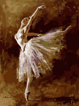 Хрупкая балерина Цветной EX5885, цена 936 руб. - интернет-магазин Мадам Брошкина