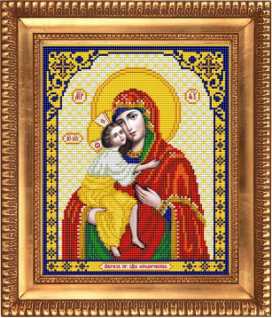 Пресвятая Богородица Феодороская Благовест И-4054, цена 183 руб. - интернет-магазин Мадам Брошкина