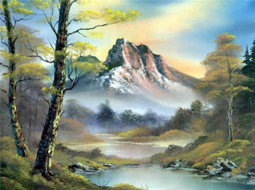 Горный пейзаж Алмазная живопись АЖ.1137, цена 2 389 руб. - интернет-магазин Мадам Брошкина