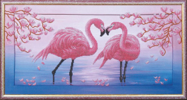 Розовые фламинго Магия Канвы Б-114, цена 2 369 руб. - интернет-магазин Мадам Брошкина