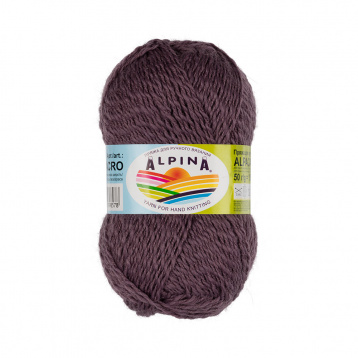 Пряжа Альпина Alpaca Acro цв.07 фиолетовый Пряжа 62442460524, цена 1 896 руб. - интернет-магазин Мадам Брошкина