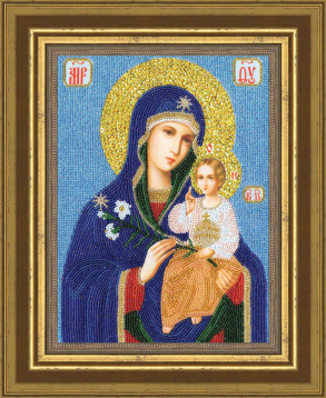 Образ Божией Матери "Неувядаемый цвет" Золотое руно РТ-046, цена 1 128 руб. - интернет-магазин Мадам Брошкина