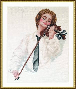 Скрипачка Вышивалочка К-23, цена 583 руб. - интернет-магазин Мадам Брошкина