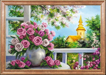 Розы на веранде Магия канвы КС-071, цена 401 руб. - интернет-магазин Мадам Брошкина