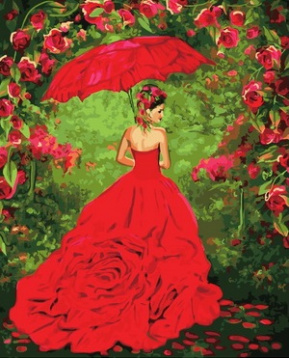 Дама в красном Color kit GX34865, цена 823 руб. - интернет-магазин Мадам Брошкина