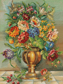 Цветы в бронзовой вазе Eva Rosenstand 12-587