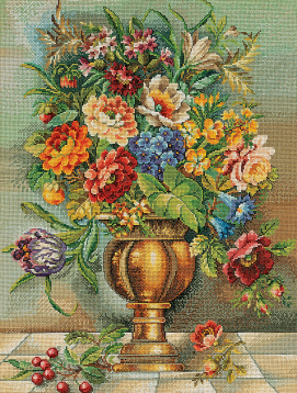 Цветы в бронзовой вазе Eva Rosenstand 12-587, цена 19 389 руб. - интернет-магазин Мадам Брошкина