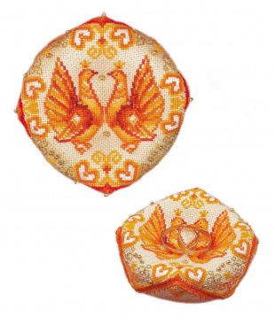 Свадебная подушечка для колец Риолис 1474АС, цена 399 руб. - интернет-магазин Мадам Брошкина