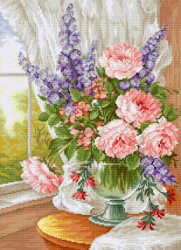 Цветы у окна Luca-s BU4016, цена 2 227 руб. - интернет-магазин Мадам Брошкина
