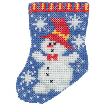 Носочек со снеговиком Klart 8-382, цена 337 руб. - интернет-магазин Мадам Брошкина