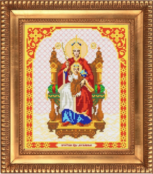 Пресвятая Богородица Державная Благовест И-4046, цена 183 руб. - интернет-магазин Мадам Брошкина