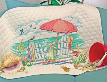 Одеяльце "На пляже" Dimensions 70-03242, цена 4 512 руб. - интернет-магазин Мадам Брошкина