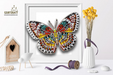 Бабочка Cethosia Cyane Благовест БС-038 3-D, цена 423 руб. - интернет-магазин Мадам Брошкина