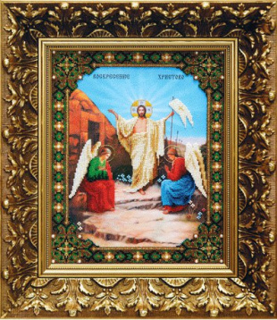 Икона Воскресение Христово Чаривна Мить Б1057, цена 2 024 руб. - интернет-магазин Мадам Брошкина