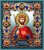 Святой Константин Образа в каменьях 77-И-47
