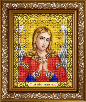 Святая Ангел Хранитель в золоте Славяночка ИС-4031, цена 190 руб. - интернет-магазин Мадам Брошкина