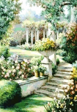 Цветочный сад Алмазная живопись АЖ.446, цена 5 762 руб. - интернет-магазин Мадам Брошкина
