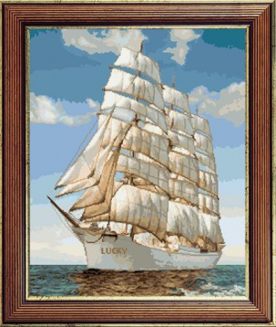 Корабль Lucky Гобелен Классик 386042, цена 2 183 руб. - интернет-магазин Мадам Брошкина