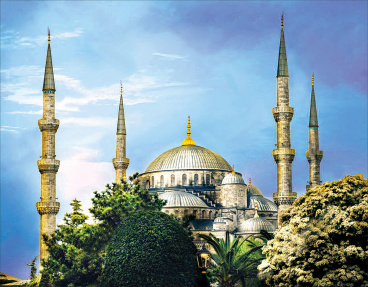 Голубая мечеть Цветной LG211, цена 2 592 руб. - интернет-магазин Мадам Брошкина