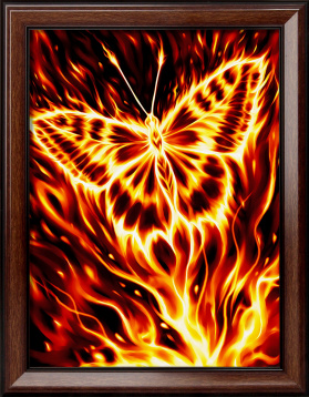 Огненная бабочка Алмазная живопись 1854, цена 1 421 руб. - интернет-магазин Мадам Брошкина