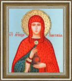 Икона Святой Великомученицы Анастасии Узорешительницы Золотое руно РТ-124