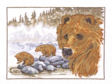 Бурый медведь Permin 90-0174, цена 2 843 руб. - интернет-магазин Мадам Брошкина