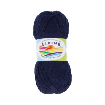 Пряжа Альпина Xenia цв.109 т.синий Alpina 7652246042, цена 2 577 руб. - интернет-магазин Мадам Брошкина
