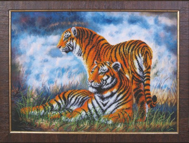 Туманное утро "Тигры" Магия Канвы Б-110, цена 2 413 руб. - интернет-магазин Мадам Брошкина