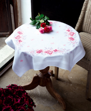Розовые розы   Vervaco PN-0145973, цена €36 - интернет-магазин Мадам Брошкина