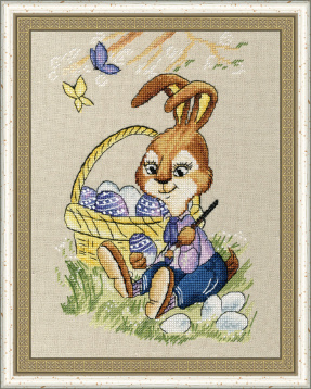 Пасхальный кролик Золотое руно Д-063, цена 755 руб. - интернет-магазин Мадам Брошкина