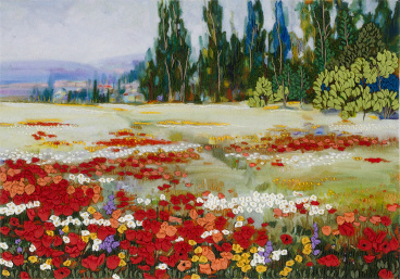 Цветочное поле Panna ЖК-2052, цена 1 385 руб. - интернет-магазин Мадам Брошкина