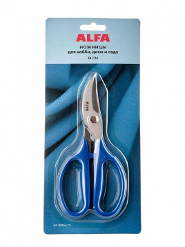 Ножницы ALFA для хобби, дома и сада 18 см ALFA 8004-70, цена 1 046 руб. - интернет-магазин Мадам Брошкина