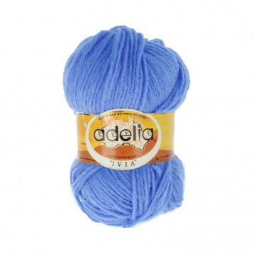 Пряжа Аделия Ivia цв.124 т.голубой Adelia 636850262, цена 1 159 руб. - интернет-магазин Мадам Брошкина