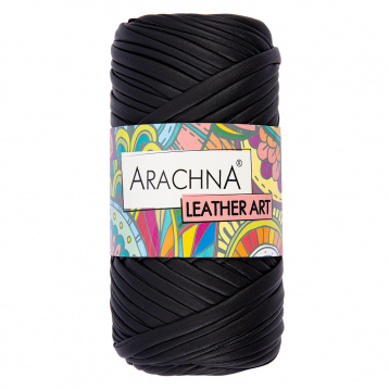 Пряжа Arachna Leather Art цв.01 черный Arachna 93906089134, цена 2 965 руб. - интернет-магазин Мадам Брошкина