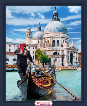 Венецианский гондольер Алмазная живопись АЖ.1719, цена 1 518 руб. - интернет-магазин Мадам Брошкина