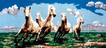 Табун белых лошадей Soulos B.925/01, цена 2 644 руб. - интернет-магазин Мадам Брошкина