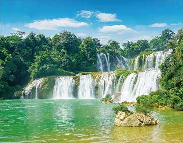 Величественный водопад Цветной LG202, цена 2 592 руб. - интернет-магазин Мадам Брошкина