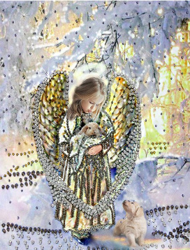 Лесной ангел Образа в каменьях 5510, цена 4 487 руб. - интернет-магазин Мадам Брошкина