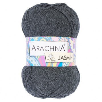 Пряжа Arachna Jasmin цв.108 т.серый Arachna 86994612614, цена 1 190 руб. - интернет-магазин Мадам Брошкина