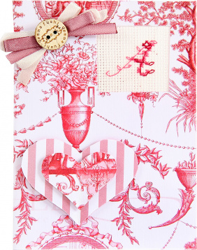 Открытка "Розовые цветы" Luca-s (S)P8, цена 159 руб. - интернет-магазин Мадам Брошкина