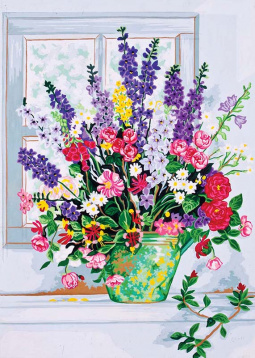 Романтичные полевые цветы Grafitec 12.964, цена €19 - интернет-магазин Мадам Брошкина