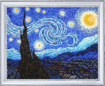 Звездная ночь (по картине В. Ван Гога) Butterfly 329, цена 3 515 руб. - интернет-магазин Мадам Брошкина