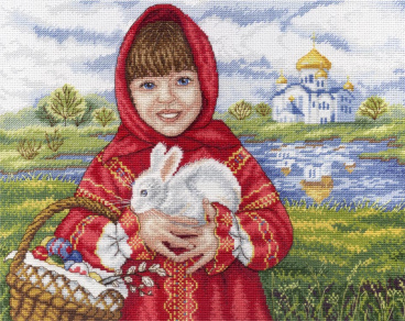 Пасхальный кролик М.П. Студия НВ-623, цена 919 руб. - интернет-магазин Мадам Брошкина